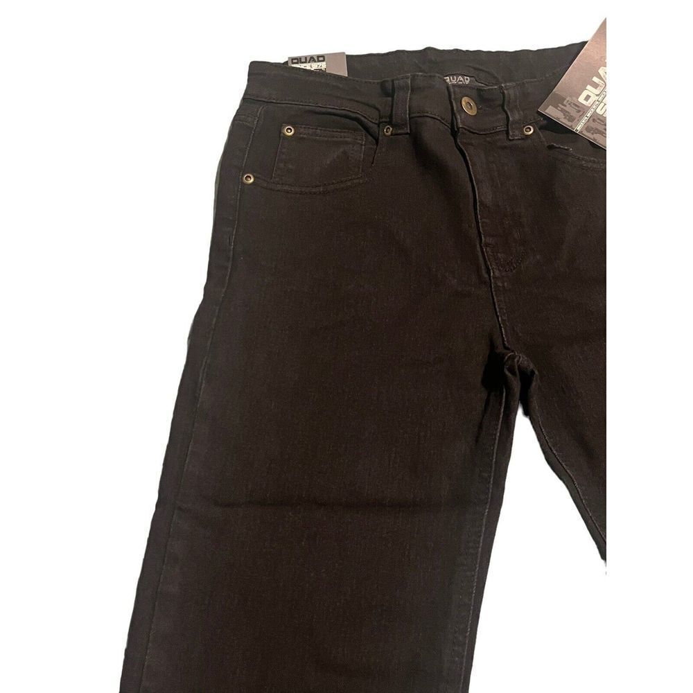 Quad Seven Boys Black Stretch Skinny Jeans Size 8 - Picture 2 of 13